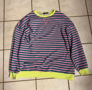 Trendy queen stripped hoodie Multiple Size L thumbnail 1