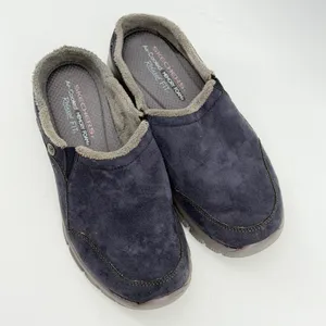 Skechers Relaxed Fit Navy Blue Faux Fur Lined Mules SN 49532 Womens 8.5 thumbnail 2
