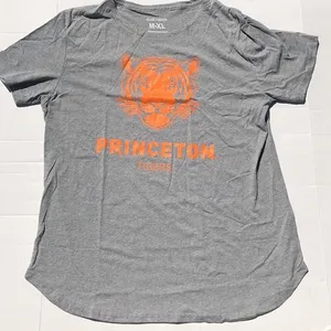 3/$25🍾🍾Alma Mater Princeton Tigers Gray Short‎ Sleeve Top thumbnail 2