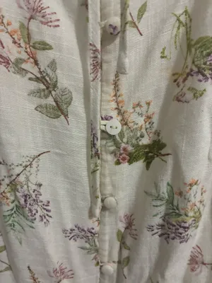 Cream floral dress thumbnail 6