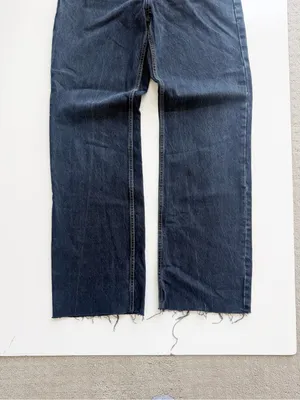 Zara Hi-Waisted Wide Legged Indigo Jeans size 8 thumbnail 4