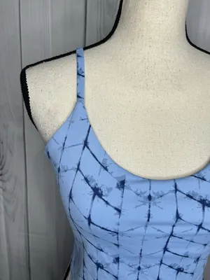 Tavi Women's Sz S Support Studio Yoga Cami Sports Bra Blue thumbnail 2
