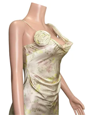 BHLDN Isla Scarf Printed Mermaid Maxi Dress, Pink Salt Vintage Rose, XXS thumbnail 8