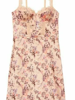 Victoria's Secret Size xs Women’s Wicked Sayin Balconette Slip Dress Floral Lace thumbnail 3