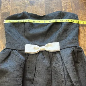ALTAR'D STATE Black Strapless Mini Dress with Bow NWT Size Small thumbnail 13