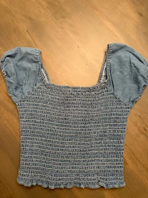 denim crop top Blue Size M thumbnail 2