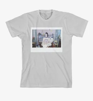Crewneck Graphic T-Shirt in Light Gray thumbnail 1