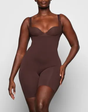 SKIMS shapewear bodysuit seamless sculpt open bust bodysuit cocoa NWOT size 2X thumbnail 1