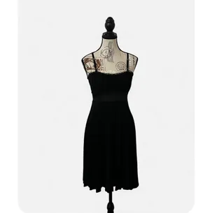Taboo Vintage Y2K Babydoll Style Black Dress Women’s Medium Spaghetti Strap Lace thumbnail 2