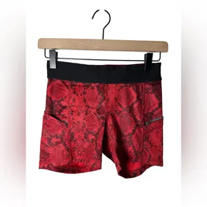 Lululemon What The Sport Shorts 4 Ziggy Snake Red Tide Cranberry‎ thumbnail 4