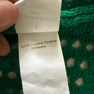 Cupshe Emerald Green Open Knit Crochet Mermaidcore Beach Mini CoverUp Dress Sz L thumbnail 7