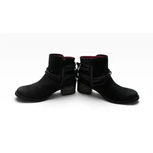 *Ferrini Footwear Ankle Booties Size 7.5 Black Leather Western Cowgirl Festival thumbnail 10