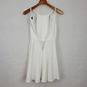 Lulus Womens Irresistible Charm Dress X Small White Fit & Flare‎ Mini thumbnail 7