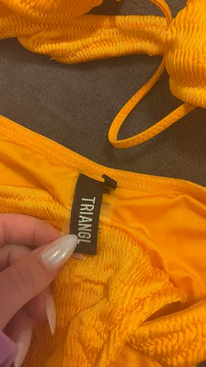 Orange Triangl Bikini Set thumbnail 3