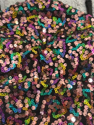 Violet Weekend Multicolor Sequin Maxi Dress — Size 3/4 Pink thumbnail 4