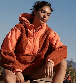 NWOT Free People X FP Movement - Lead The Pack Pullover Fleece Jacket thumbnail 2