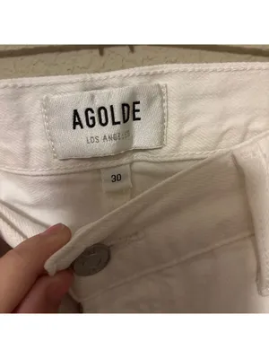 Agolde White Straight Leg Jeans Size 30 thumbnail 2