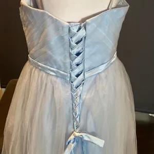 Women’s Tea Length Blue Prom Party Dress Corset Back Sweetheart Neckline Size 14 thumbnail 7