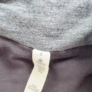 Lululemon That's A Wrap Jacket Size 6 Heathered Coal Grey Fleece Mid-Length thumbnail 6