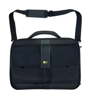 Case Logic Laptop Messenger Bag 17"x12"x3" w/ Carrying Strap Handle Black Unisex thumbnail 1