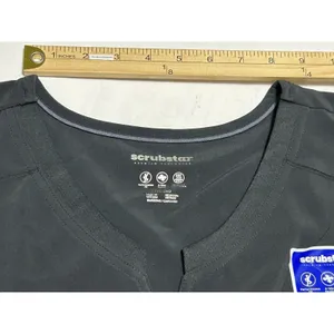 NWT Scrubstar Premium Performance Notch Neck Scrub Top 2XL Pewter Gray thumbnail 9