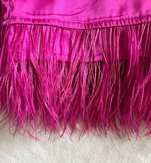 Nyla Skirt Pink Feather Skirt thumbnail 5