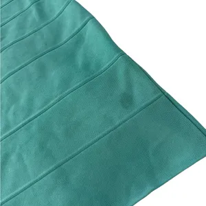 HERVE LEGER Seafoam Turquoise Bardot Blue Bandage Mini Dress thumbnail 7