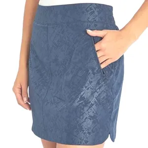 Orvis‎ Athletic Skort Skirt Blue XL Elastic Waist Zipper Pockets Golf Hiking thumbnail 1