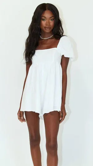 Princess Polly Lorna Romper White thumbnail 3