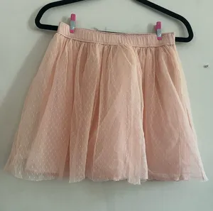 Hollister Pink Swiss Dot Tulle Mini Skirt Medium Balletcore Coquette Romantic thumbnail 1