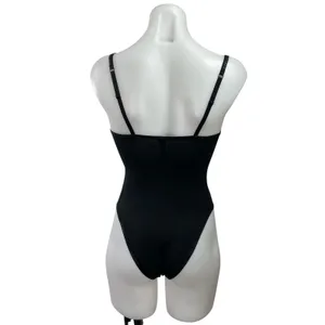 Skims Women's Black Sleeveless Square Neck Cami Camisole Bodysuit Tank Top Sz XS thumbnail 3