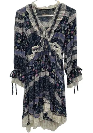 Its Anitsa Paris Womens M Floral Camelia Dress France T2 Vintage thumbnail 1