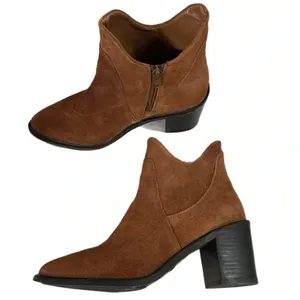 New Seychelles Pretty Little Bird Suede Cognac Brown Boots Fashion Booties Sz 8 thumbnail 9
