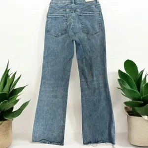 Express Cropped Flare High Rise Stretch + Size 0 thumbnail 2