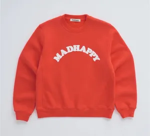Madhappy Cooper Capsule Fleece Crewneck Sweatshirt Red with Logo Streetwear thumbnail 1