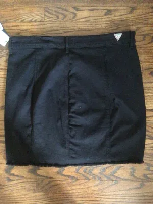 Guess Black Denim Mini Skirt-Sz Xl-Nwt thumbnail 7