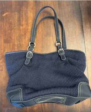The Sak navy crocket tote shoulder bag thumbnail 1