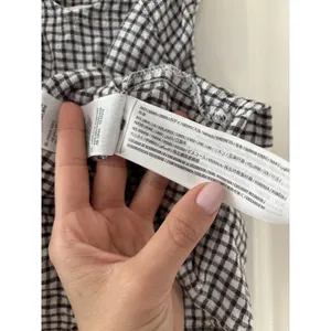 Abercrombie & Fitch XS Gingham Peplum Tank Top thumbnail 5