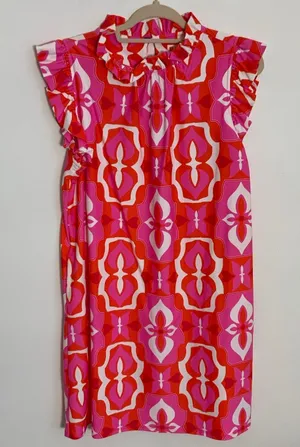 June Connally Butterfly Tile Sorbet‎ NWT size large thumbnail 1