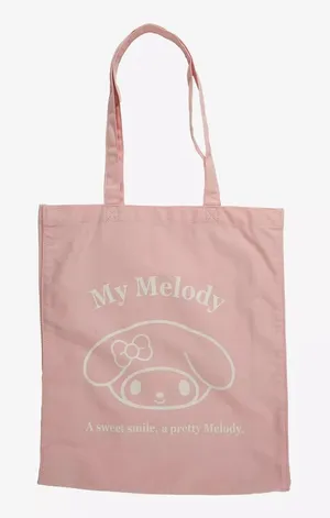 Sanrio My Melody Face Pink Tote Bag thumbnail 1