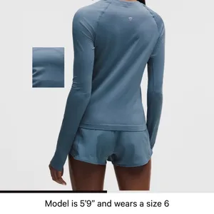 Lululemon Swiftly Tech Long Sleeve Blue/Periwinkle Shirt thumbnail 6