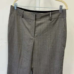 Ann Taylor Gray Herringbone Wide Leg Wool Blend Dress Pants Trousers Womens 12 thumbnail 3