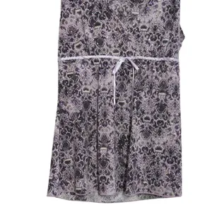 Vanity 90s‎ Y2K Club Purple Damask Sequin Babydoll Top Sleeveless Empire Waist thumbnail 3