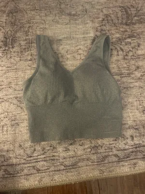 Grey Sports Bra Gray thumbnail 1