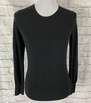 women M Crewneck Longsleeve classic sweater black thumbnail 1
