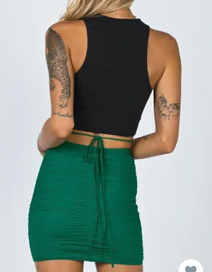 Princess Polly Green Mini Skirt thumbnail 5