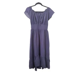 SCARLET‎ DARKNESS Renaissance Ruffled Midi Dress Navy Small NEW NWT thumbnail 2