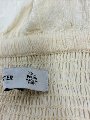 Hollister Cream Smocked Strapless Ruffle Maxi Dress size XXL P thumbnail 8