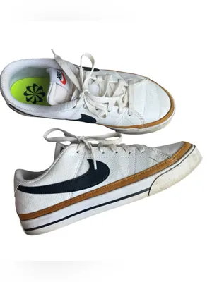 Nike - Court Legacy Next Nature Women’s Sneakers White Black Desert Ochre Sz 8 thumbnail 2