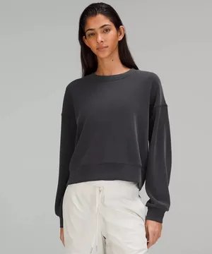 Lululemon Softstreme Crew - Gray, Size 2 750E thumbnail 1